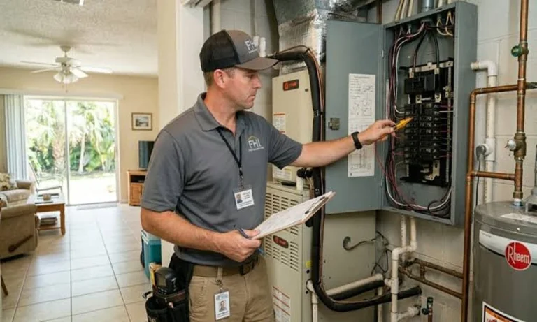 The Plumbing Page of a Florida Four Point Inspection